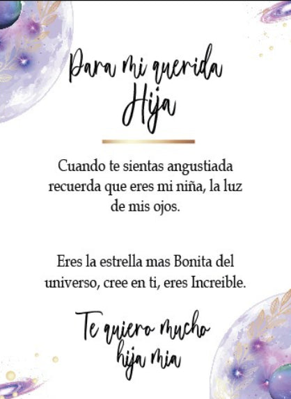 Carta dedicatoria Hija