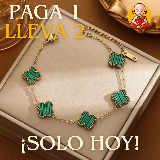 🍀PULSERA V. CLEEF PAGA 1 LLEVA 2 + Cajitas de Regalo GRATIS🎁