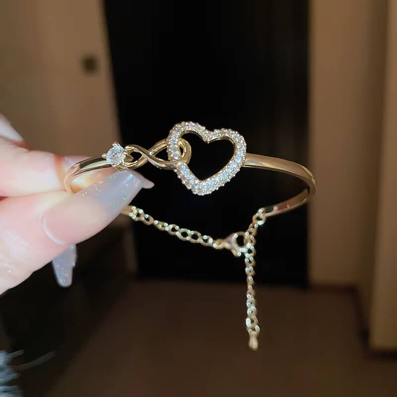 😍Pulsera De Corazón Infinito♾️ + Carta Dedicatoria y Cajita GRATIS🎁