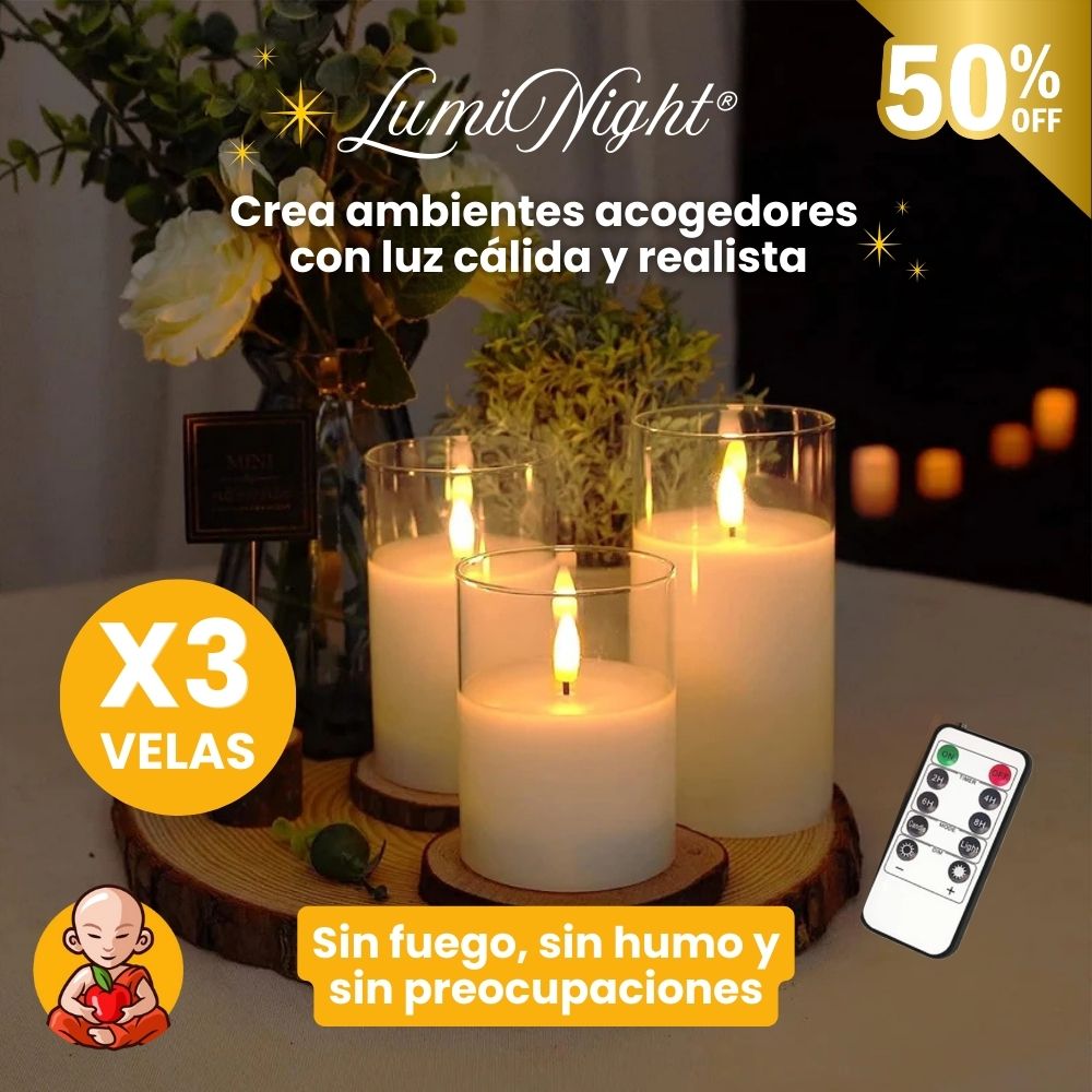 LumiNight® - Velas sin llama Realistas